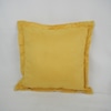 Capa de Almofada Amarela com Aba