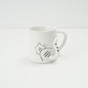Caneca Gato Listrado Alto Relevo