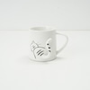 Caneca Gato Listrado Alto Relevo