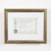 Quadro Diploma em Madeira Dourada