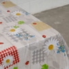 Toalha de Mesa Plástica Floral