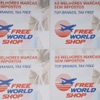 Placa Free World Shop As Melhores Marcas sem Impostos