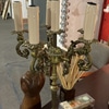 Luminária de Mesa Candelabro Dourado