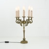 Luminária de Mesa Candelabro Dourado