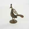 Pavão de metal escultura vintage