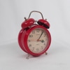 Relógio despertador vintage vermelho