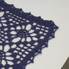 Caminho de Mesa Crochê Azul Escuro