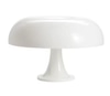 Luminária de mesa cogumelo branca vintage