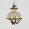 Lustre em Vidro Jateado Amarelo