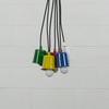 Luminária Pendente Cilindros Coloridos