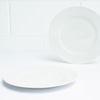 Prato Raso Branco Em Porcelana