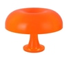 Luminária de mesa cogumelo laranja vintage