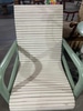 Poltrona Patente Branco e Verde