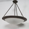 Lustre em Ferro Cúpula de Vidro