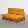 Sofá Futon Mostarda 2 Lugares