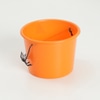 Baldinho Plástico de Halloween Laranja com Alça