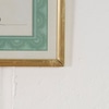 Quadro Retangular Diploma Moldura Dourada