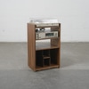 Rack com Vitrola e Amplificadores Gradiente