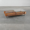 Mesa de Centro Palet com Tampo de Vidro