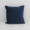 Capa de Almofada Veludo Azul Borda Dourada