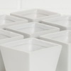 Cachepô Cerâmica Branco Quadrado
