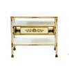 Mesa de Cabeceira Dourada Dinucci