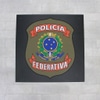 Placa Policia Federativa - Republica Brasileira