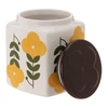 Pote de Mantimento Vintage Flores Amarelas