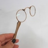 Óculos Pincenê Dourado