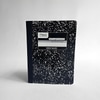 Caderno capa preto e branco