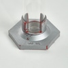 Proveta em Vidro Base Cinza 100ML