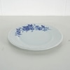Prato Raso Porcelana Schmidt Branca Flores Azuis