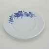 Prato Raso Porcelana Schmidt Branca Flores Azuis