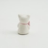 Mini Urso de Porcelana Laço Rosa