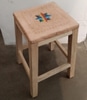 Banqueta com Assento em Couro