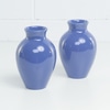 Vaso Cerâmica Azul Bojudo